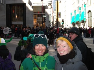 St. Patrick's Day firas på många håll i världen och Montréal är inte ett undantag. Här syns jag och min kompis Thea.